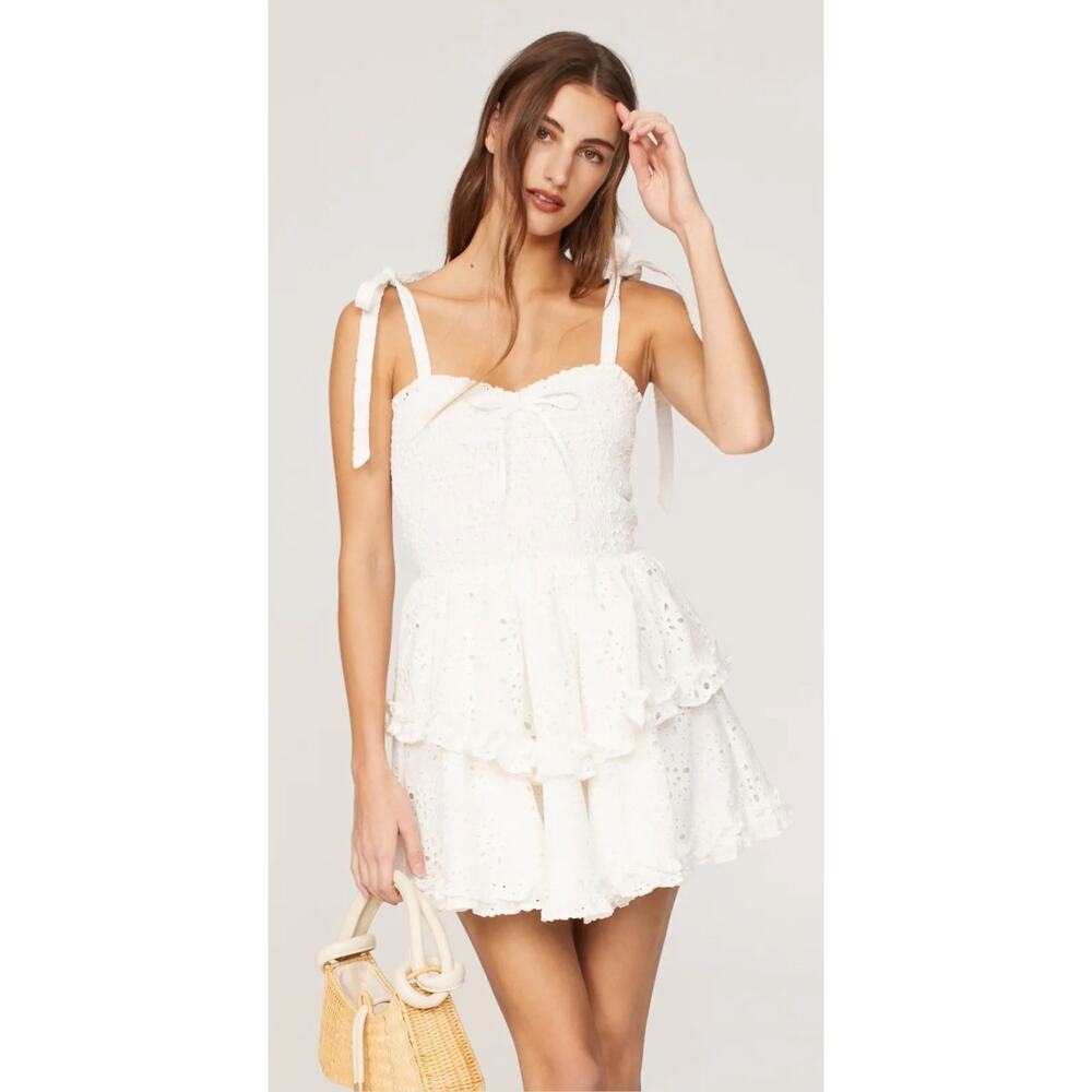 Yumi Kim Size S White Rita Mini Dress